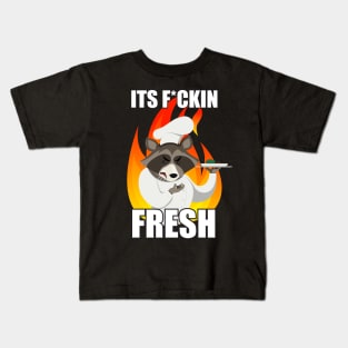 RACCOON CHEF Kids T-Shirt